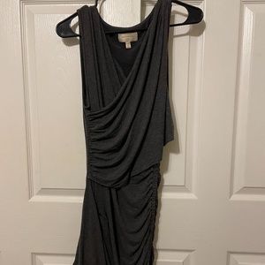 Grey Midi Shift Dress